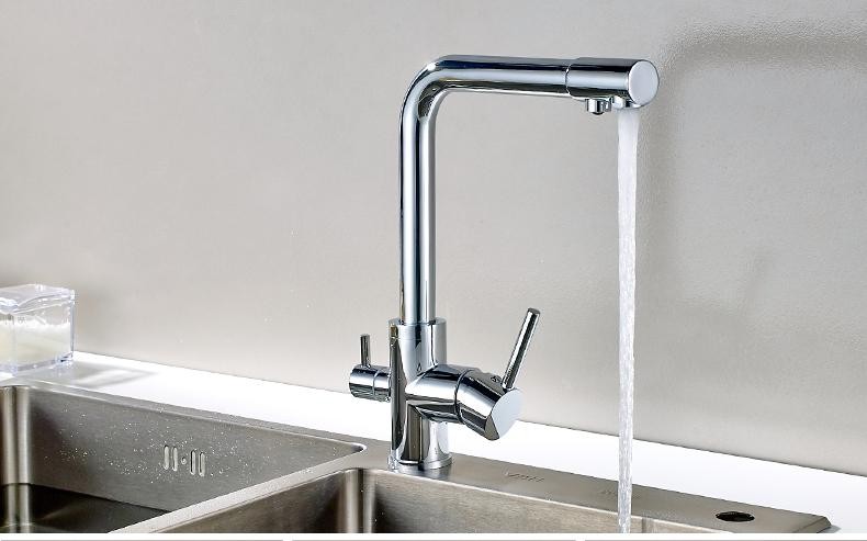 Combine Faucet for top and purified water